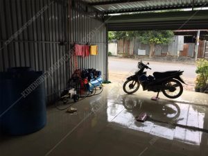 Tiệm xe máy của anh Khôi